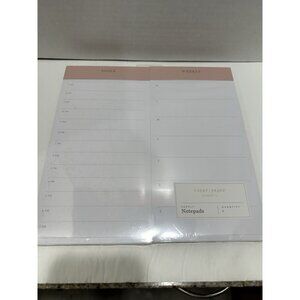 Sugar Paper Essentials Daily & Weekly Note Pads 4.5x9 New